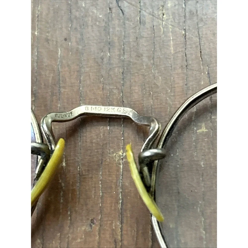 AO Eyeglasses Full Frames 1/10 12K Gold Filled GF Ful-Vue w Case Extra Lens